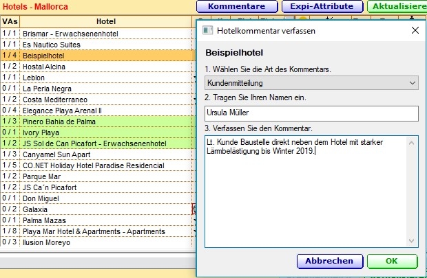 Bistro Kommentarfunktion 1
